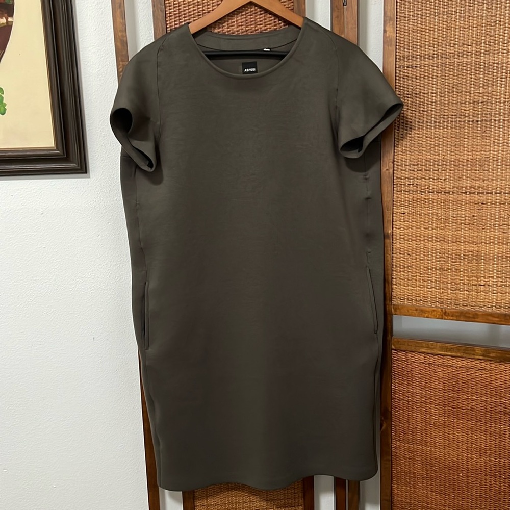 Aspesi oversize grey shift dress Size L